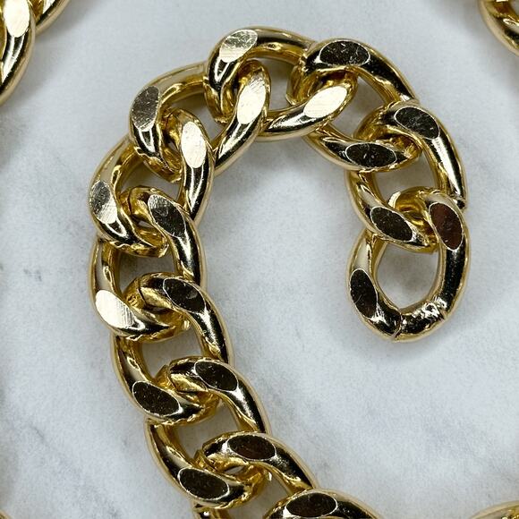 A New Day Chunky Gold Tone Metal Chain Link Belt Small (S) NWT ✨ - Picture 11 of 12